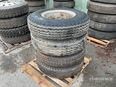 Quantity of (4) 11R20 Tires w/Wheels