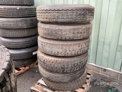 Quantity of (6) 11R22.5 Tires w/ Wheels