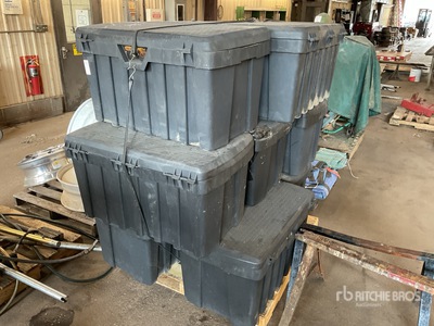 Quantity of (9) Storage Totes Divers