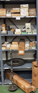 Cam Shafts and Flywheel w/Misc. Engine Parts