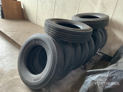 Quantity of (10) 11R22.5 Recapped Tires