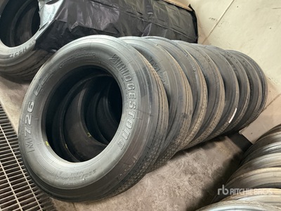 Quantity of (8) 285/75R24.5 Recapped Tires