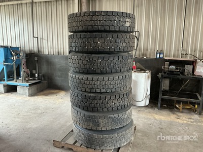 Quantity of (7) 275/80R24.5 Recapped Tires