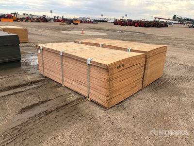 Quantity of (160) 4 ft x 8 ft 3/8" CSP/DFP No Stamp Plywood (Unused)