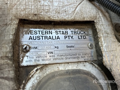2019 Western Star 4800FS2 6x4 T/A Dump Truck