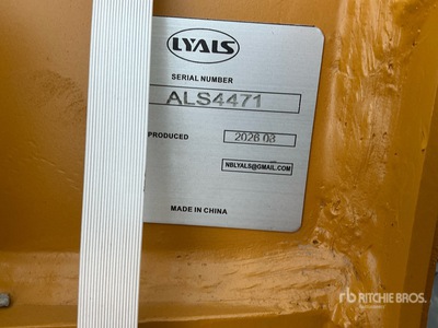 2026 LYALS ALS EB320 48in Excavator Bucket (Unused)