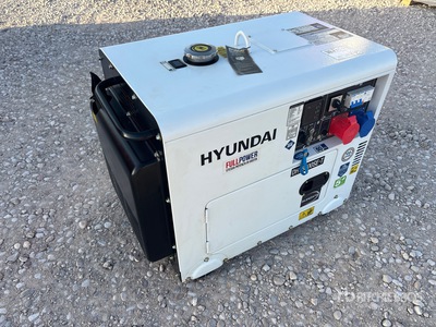 2022 Hyundai DHY8500SE-T 7.9 kVA Portable Generator Set (Inoperable)