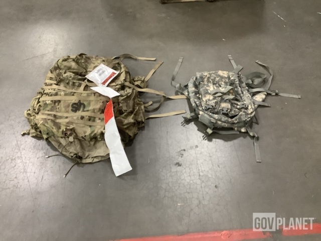 (8) Large Field Pack Sets, (12) Assault Packs & (29) Wet Weather Poncho Liners