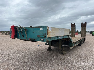 Kaiser S5303FLC Tri/A Tri/A Semi Remorque Porte Engin 3 Essieux Remorque Surbaissée