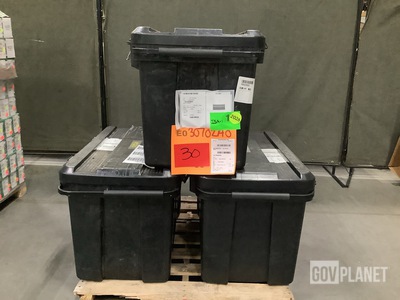 (3) Clayton 955-TB012 Storage Totes
