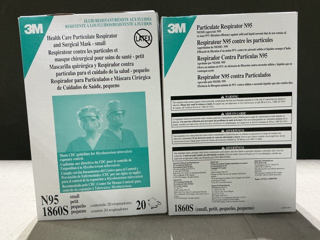 (51) Boxes of 3M N95 1860S Surgical Masks (51) Boxes of 3M N95 1860S Surgical Masks