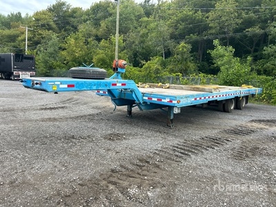 1992 Laber Artis 32 ft T/A Gooseneck Przyczepa płaska