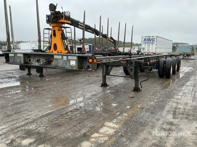 2019 ITD 40 ft Tri/A Extendable Remolque Portacontenedores
