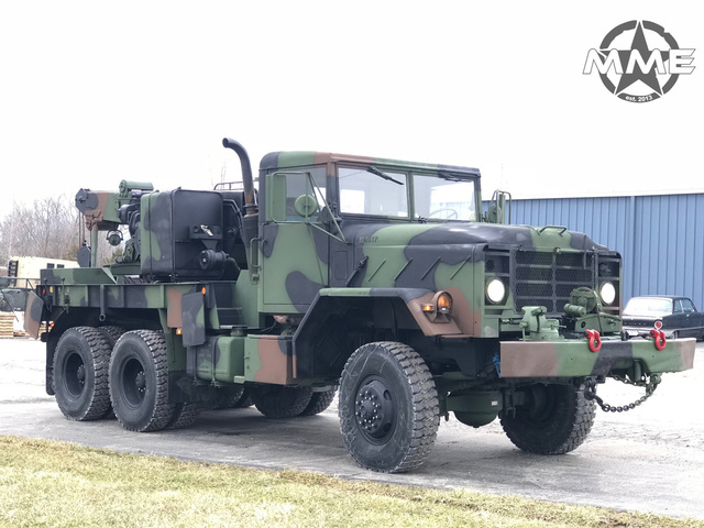 2009 REBUILD M936 MILITARY 6X6 WRECKER CRANE TRUCK 45,000LBS WINCH