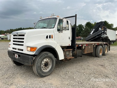 1998 Hiab 330-2 26500 lb Knuckle Boom on 1998 Ford LT9511 6x4 شاحنة رافعة