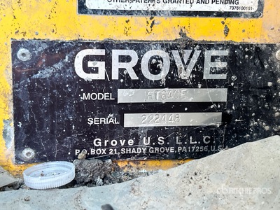 2001 Grove RT640E 4x4 Rough Terrain Crane