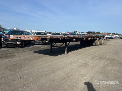 1992 Manac 10348 50 ft T/A Flatbed Trailer