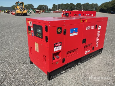 2026 Becker BDG-70S 70 kVA Containerized 56KW/70KVA Generator set (Unused)