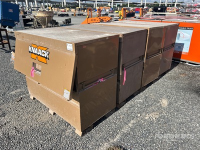 Quantity of (4) Knaack 89 Job Site Box