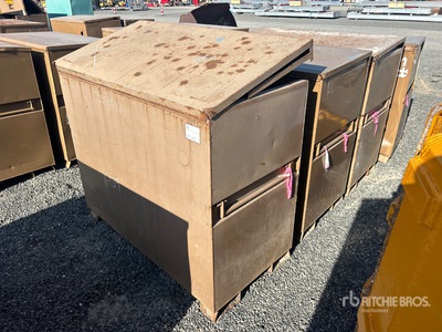 Quantity of (4) Knaack 89 Job Site Box