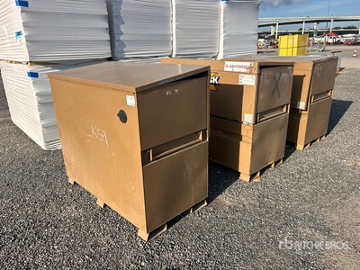 Quantity of (3) Knaack 89 Job Site Box