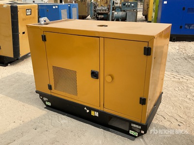 2015 Cat DE22E-3 22 kVA Skid-Mounted Generator Set