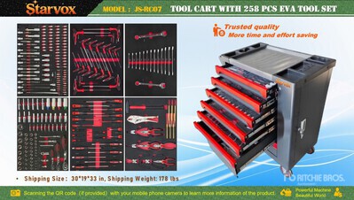 2026 STARVOX JS-RC07 Gabinete Con Herramientas (Sin Usar) / Cabinet with Hand Tools (Unused)