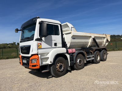 2018 MAN TGS35.460 8x4 Camion Benne Ronde Tri/A Dump Truck