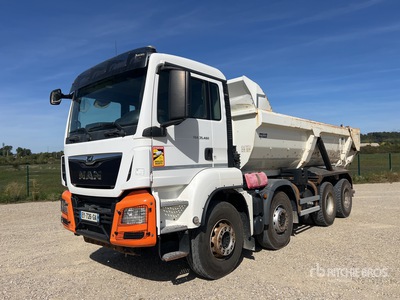 2018 MAN TGS35.460 8x4 Camion Benne Ronde Tri/A Dump Truck