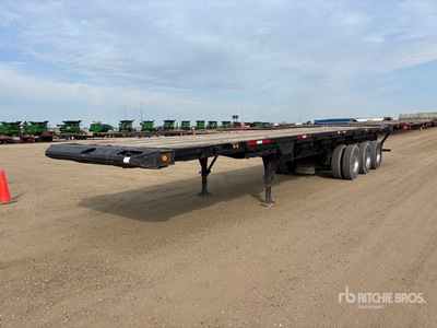 2012 Manac 45 ft Tri/A Flatbed Oilfield Trailer