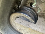 Undercarriage with Rear idler wear