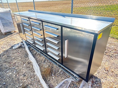 2026 Suihe NWB-18DS-2B -10 9 ft 5 in 18-Drawer Stainless steel Workbench (Unused)
