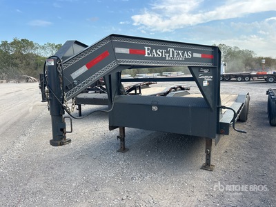 2022 East Texas Trailers 24 ft T/A Gooseneck Geräteanhänger