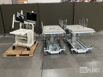 (2) Sonobed Examination Tables & (1) Vmax Mobile Cart