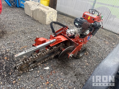 2018 Ditch Witch C14 Walk Behind Trencher w/2007 Ditch Witch Trailer