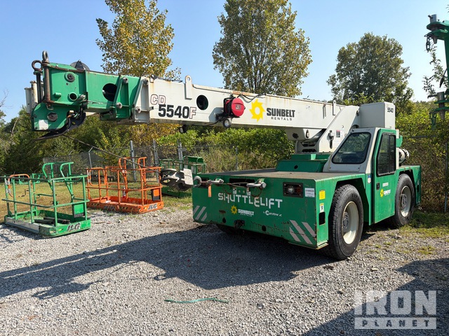 2011 SHUTTLELFT 5540DF 30000 lb 4x4 Carry Deck Crane
