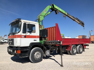 2002 Toimil 230-6S 8330 kg on 1990 MAN 22.362 6x4 Flatbed Truck with Crane