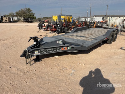 2025 RAWMAXX GTX22BP14K 9850 lb 20 ft T/A Tilt Deck Trailer