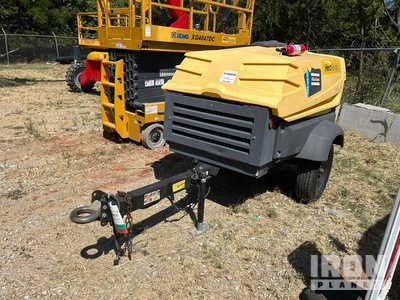 2018 Atlas Copco XAS 185 KD7 185 cfm Mobile Air Compressor