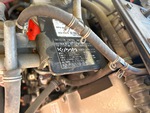 Engine with Emission Label