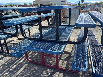 Quantity of (2) 4 ft x 8 ft Picnic Table