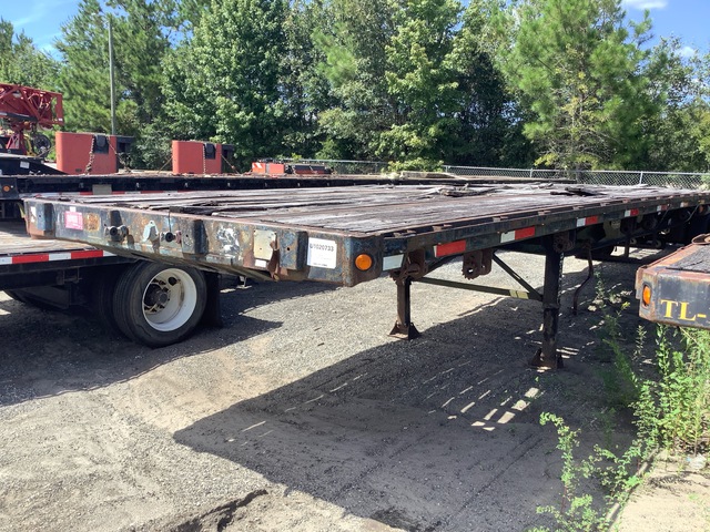 1992 Fontaine FTW-5-8048WSAW 48 ft T/A Spread Axle Flatbed Trailer