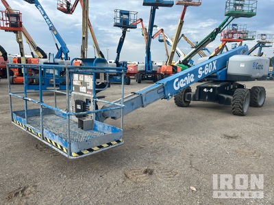 2016 Genie S-60X 4WD Diesel Telescopic Boom Lift