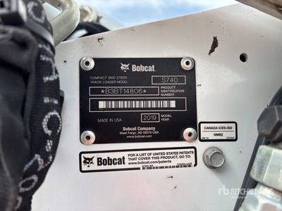 2019 Bobcat S740 Two-Speed Ładowarka o sterowaniu burtowym