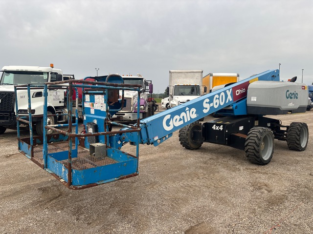 2016 Genie S-60X 4WD Diesel Telescopic Boom Lift 2016 Genie S-60X 4WD Diesel Telescopic Boom Lift