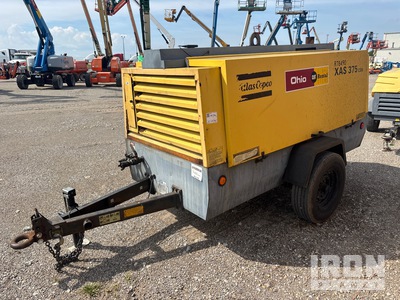 2011 Atlas Copco XAS 375 CD6 TBV 375 cfm Mobile Air Compressor