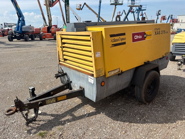 2011 Atlas Copco XAS 375 CD6 TBV 375 cfm Mobile Air Compressor