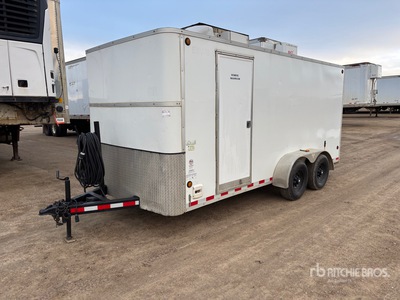 2012 Cjay Trailers 16 ft x 82 in Portable T/A Enclosed Bano portatil
