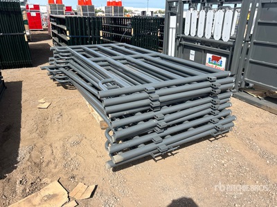 Quantity of (10) 2024 RanchMaster FFC762 330 ft x 4 ft Galvanized Farm Fencing (Unused)