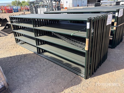 Quantity of (24) 2026 RanchMaster RGMG120 12 ft x 4 ft Ranch Portail pour bétail (Unused)